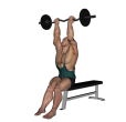 Triceps Extension - Seated Upright Reverse EZ Bar